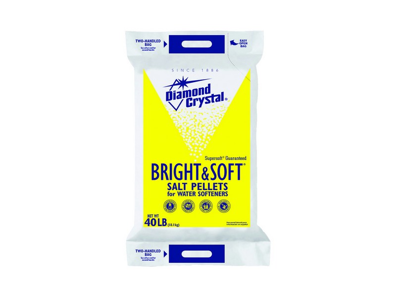 Diamond Crystal Bright & Soft Water Softener Salt Pellets 40 lb