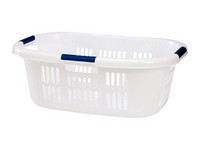 Rubbermaid White Polyethylene Laundry Basket