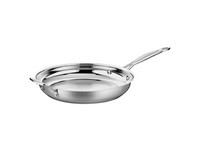Cuisinart Chef's Classic Aluminum/Stainless Steel Skillet 12 in. Silver