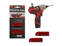 StealthMounts Milwaukee M12 Red ABS Magnetic Bit Holder 2 pk