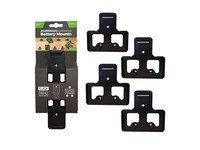 StealthMounts Ego Black ABS Battery Mounts Holder 4 pk