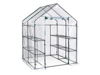 Miracle-Gro Clear 56 in. W X 56 in. D X 76 in. H Greenhouse