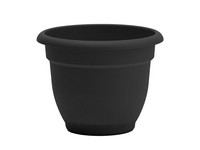Bloem 16 in. D Plastic Ariana Planter Black