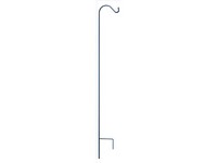 Living Accents Black Steel 64 in. H Single Crook Plant Hook 1 pk