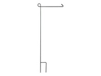 Evergreen 44 in. L Metal Garden Flag Stand Matte