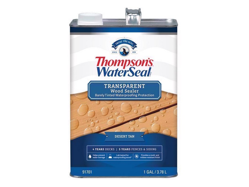 Thompson's WaterSeal Transparent Wood Sealer Transparent Desert Tan Waterproofing Wood Stain and Sea