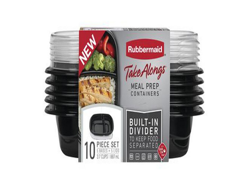 Rubbermaid Take Alongs 3.7 cups Black Food Container and Lid 5 pk