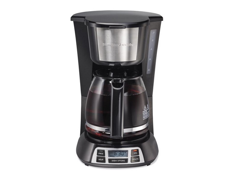 Hamilton Beach 12 cups Black/Silver Coffee Maker