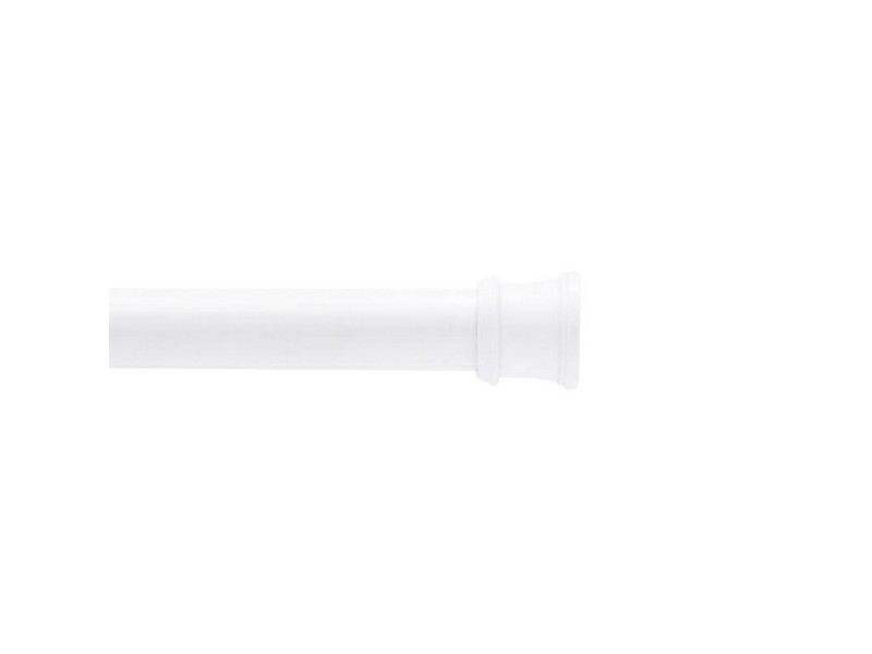 Kenney Adjustable Curtain Rod 72 in. L White