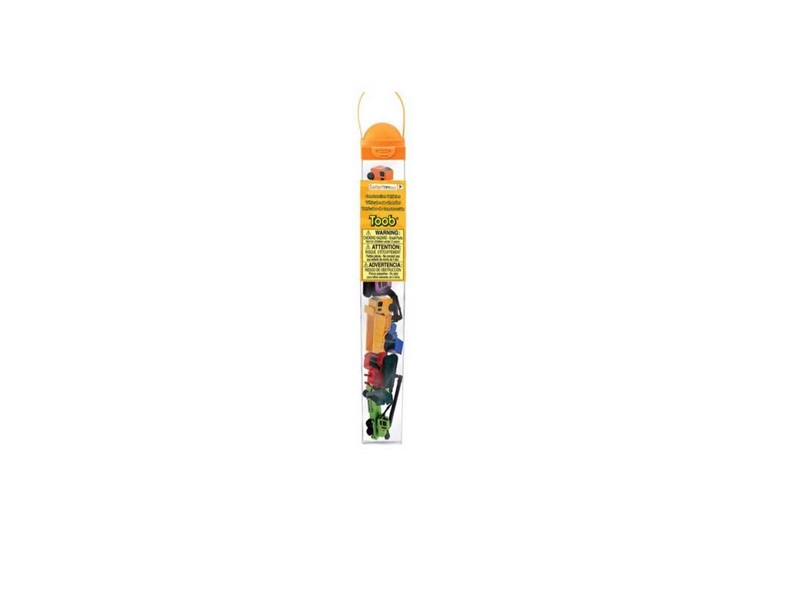 Safari Ltd Toobs Construction Vehicles Plastic Multicolor 6 pc