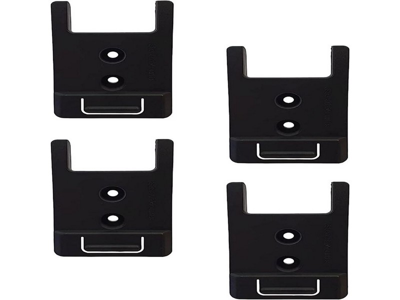 StealthMounts Craftsman Black ABS Tool Holder 4 pk