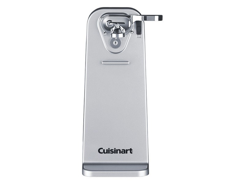 Cuisinart Deluxe Semi-Gloss Gray Electric Can Opener Magnetic Lid Holder