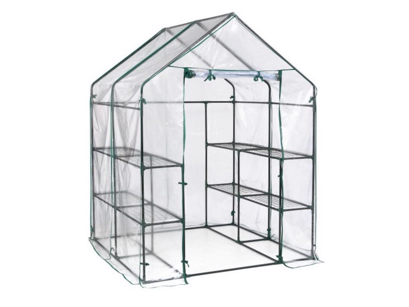 Miracle-Gro Clear 56 in. W X 56 in. D X 76 in. H Greenhouse
