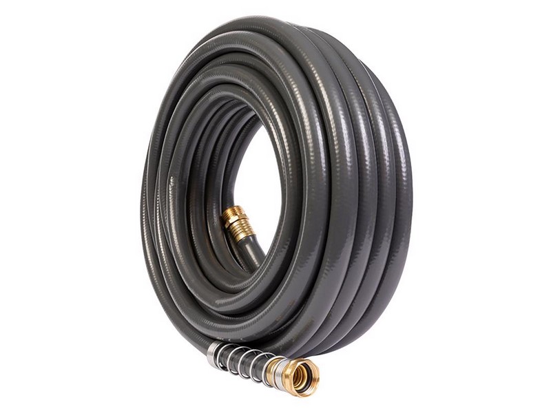 Gilmour Flexogen 5/8 in. D X 50 ft. L Heavy Duty Premium Grade Garden Hose Black