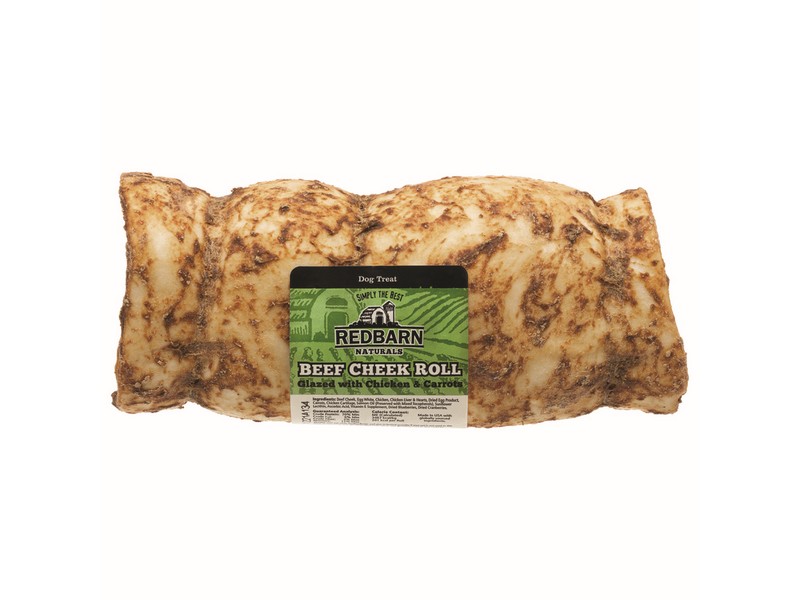 Redbarn Glazed Beef Cheek Grain Free Chews For Dogs 1 pk