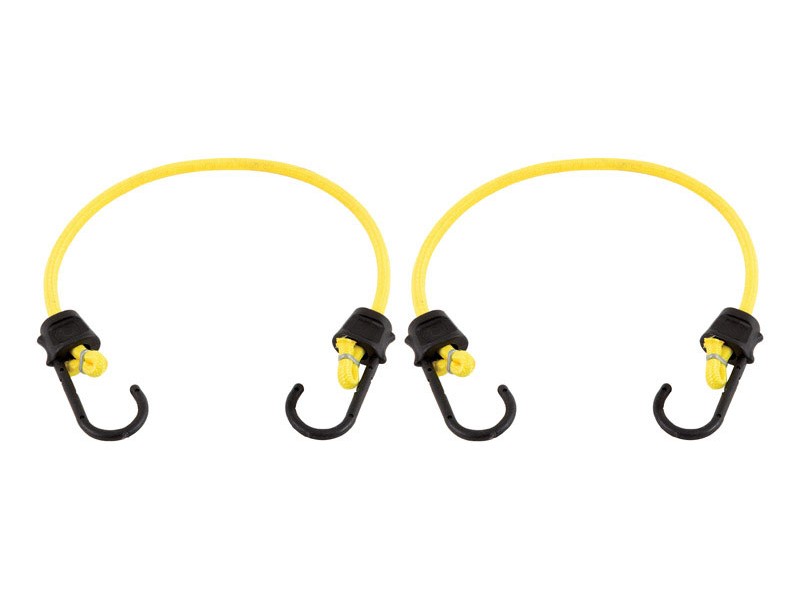 Keeper Black/Yellow Bungee Cord 24 in. L X 0.315 in. T 2 pk