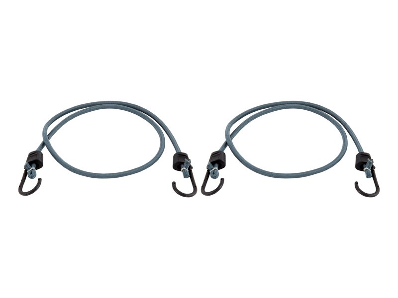 Keeper Black/Gray Bungee Cord 48 in. L X 0.315 in. T 2 pk