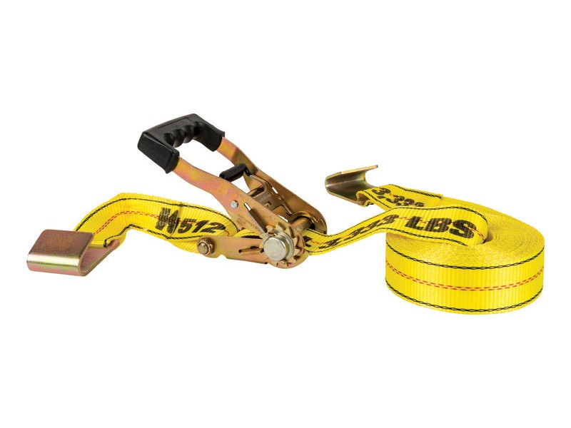 Keeper 2 in. W X 27 ft. L Yellow Ratchet Tie Down Strap 3333 lb 1 pk