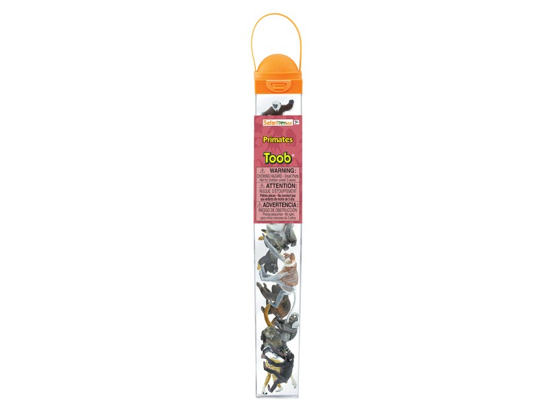 Safari Ltd Toobs Primates Toys Plastic Multicolor 10 pc