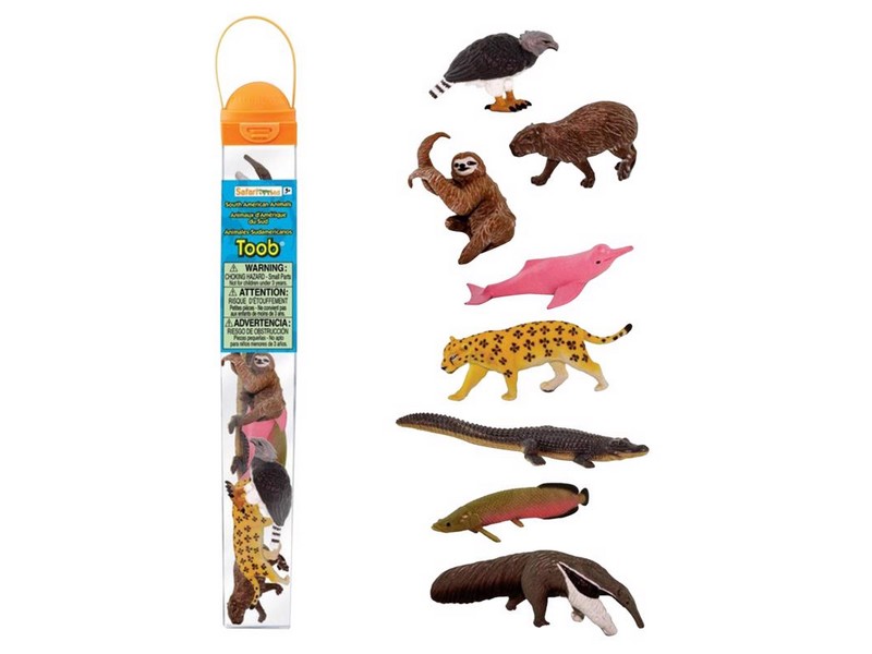 Safari Ltd Toobs South American Animals Toy Plastic Assorted 8 pc