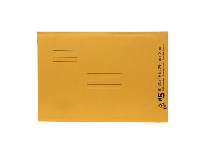 Duck 10.5 in. W X 15 in. L No. 5 Beige Padded Envelope 1 pk