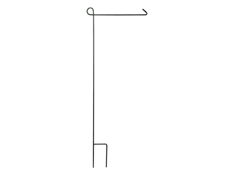 Evergreen 44 in. L Metal Garden Flag Stand Matte