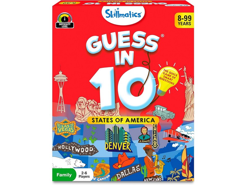 USA States Geography Card Game