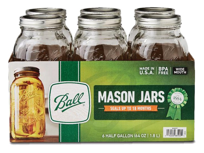 Ball Wide Mouth Mason Jar 64 oz 6 pk