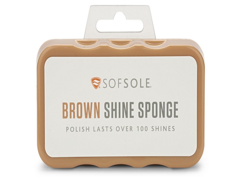 SOF SOLE Brown Shine Sponge Shoe Polish