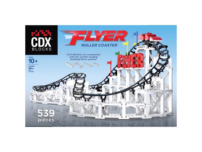 Coaster Dynamix Brick Amusement Park Ride Kit Multicolored 539 pc