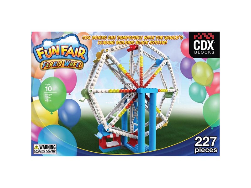 Coaster Dynamix Brick Amusement Park Ride Kit Multicolored 227 pc