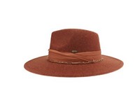 Ladies CC Felt Hat - Rust