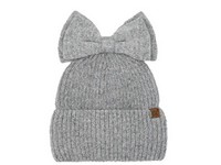 Women's Messy Bun Bow CC Beanie