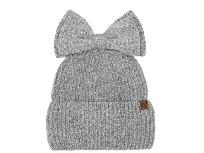 Women's Messy Bun Bow CC Beanie
