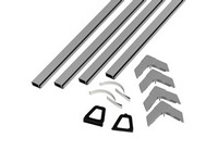 Phifer Mill Gray Aluminum 5/16 in. W X 48 in. L Screen Frame Kit 12 pk