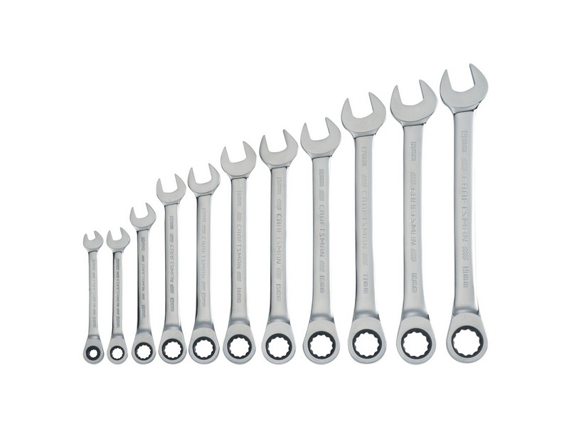 Craftsman Metric Ratcheting Combination Wrench Set 11 pc