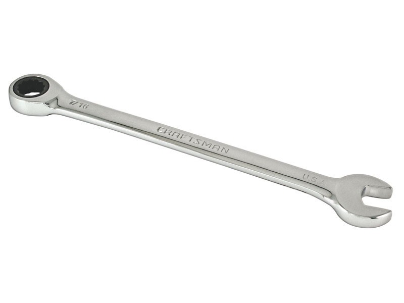 Craftsman 7/16  S 12 Point SAE Ratcheting Wrench 1 pc