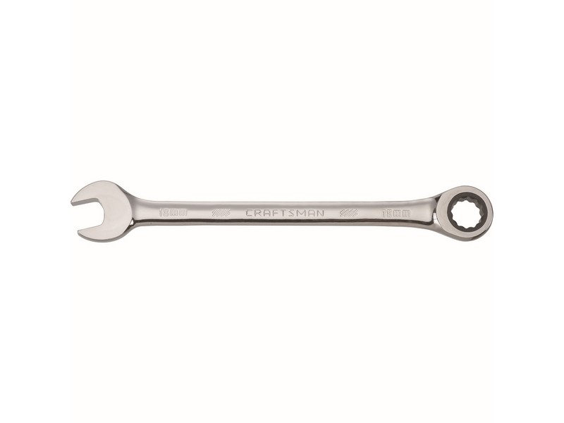 Craftsman 18 millimeter  S X 18 millimeter  S 12 Point Metric Combination Wrench 8.7 in. L 1 pc