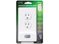 Westek LumiCover Motion Activated White 1 gang Plastic Duplex Nightlight