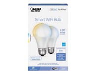 Feit A19 E26 (Medium) Smart-Enabled LED Bulb Adjustable White 60 Watt