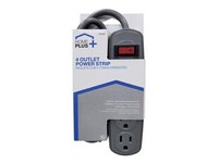 Home Plus 2 ft. L 4 outlets Power Strip White