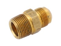 Anderson Metals 15/16 in. Male Flare 1/2 in. D MIP Gold Brass Gas Appliance
