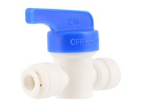 SharkBite Push to Connect 1/4 in. PTC  T X 1/4 in. D PTC  Polymer Straight Valve