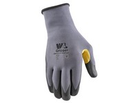 Wells Lamont Men's Indoor/Outdoor Gripper Grip Gloves Gray/Yellow M 1 pair