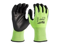 Milwaukee Cut Level 3 Men's Polyurethane Dipped Gloves Yellow L 1 pair
