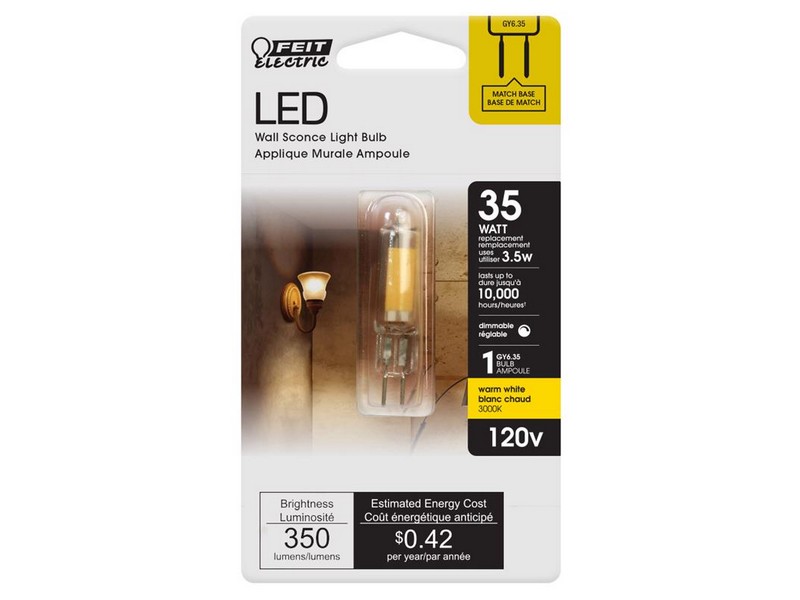 Feit Electric T4 GY6.35 LED Bulb Warm White 35 W 1 pk