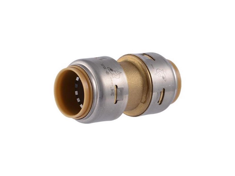 SharkBite Push to Connect 3/4 in. Push  T X 3/4 in. D Push  Brass Coupling