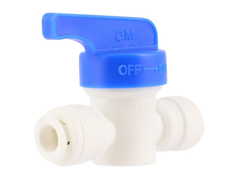SharkBite Push to Connect 1/4 in. PTC  T X 1/4 in. D PTC  Polymer Straight Valve