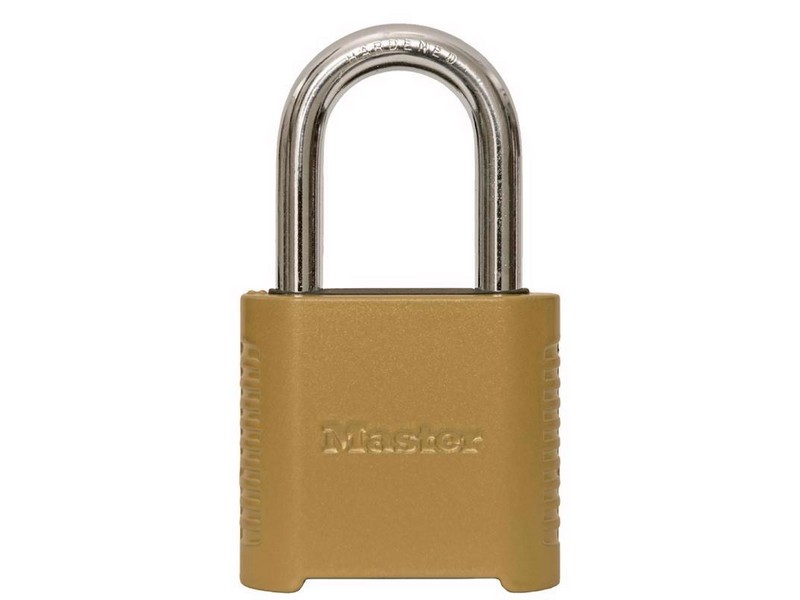 Master Lock 2 in. W Hardened Steel Resettable Combination Padlock 1 pk