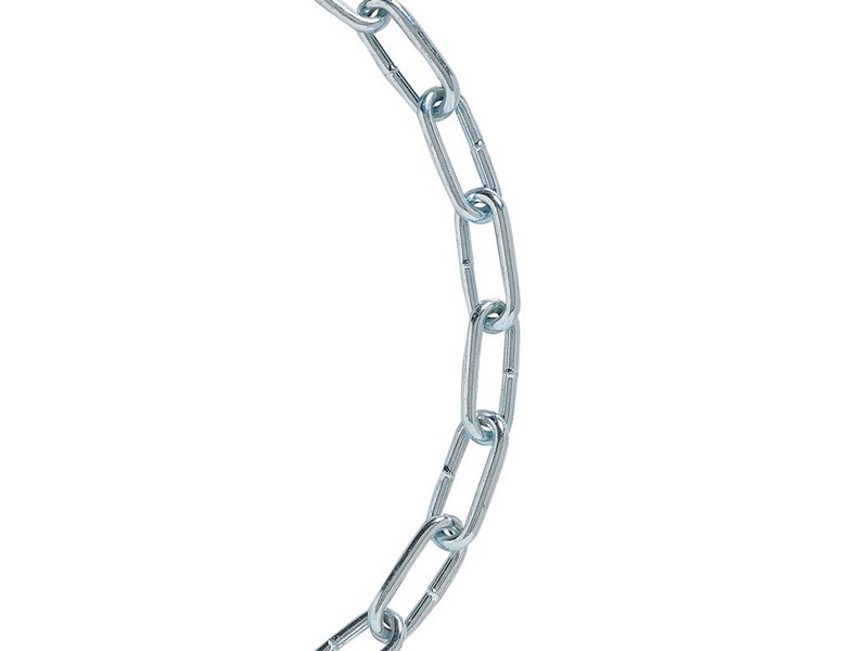 Koch Industries 2/0 in. Straight Link Steel Coil Chain 0.189 in. D X 20 ft.